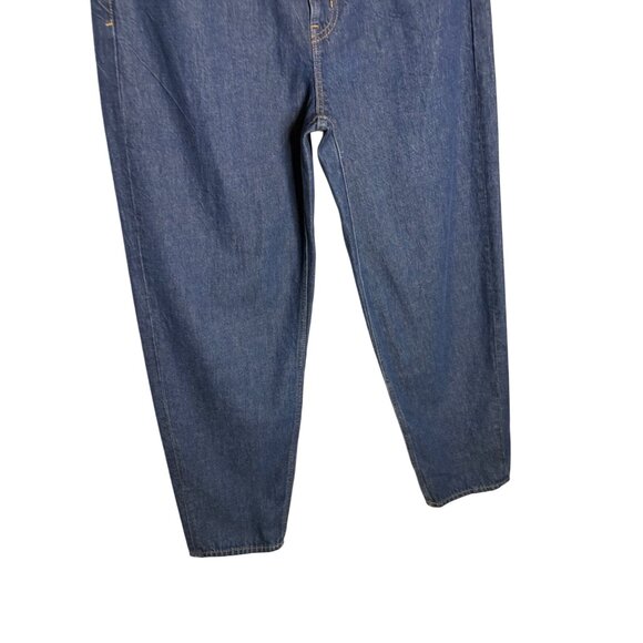 NWT GAP High Rise Barrel Jeans Dark Wash Indigo-sz 30 Tall - Picture 5 of 10